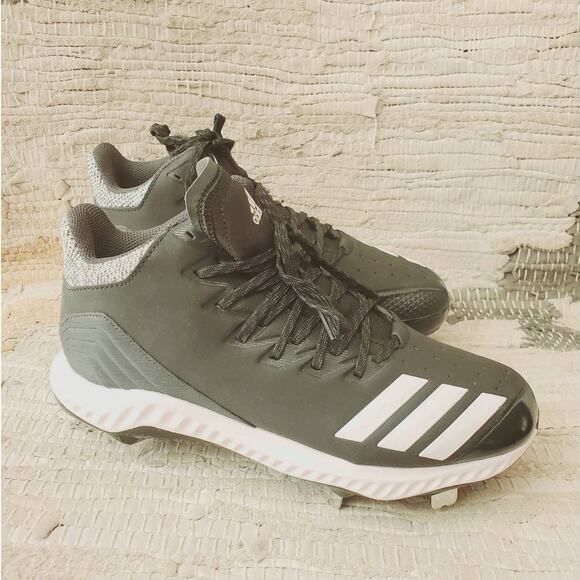 NIB Adidas Icon Bounce Mid Height Baseball Metal Cleat  Size 7.5 - Picture 5 of 12